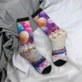 thumbnail image 5 of KLL Colorful Balloon Cake Celebration Print Cool Socks Men's Women's Crew Socks Funny Crazy Novelty Stockings, 5 of 6