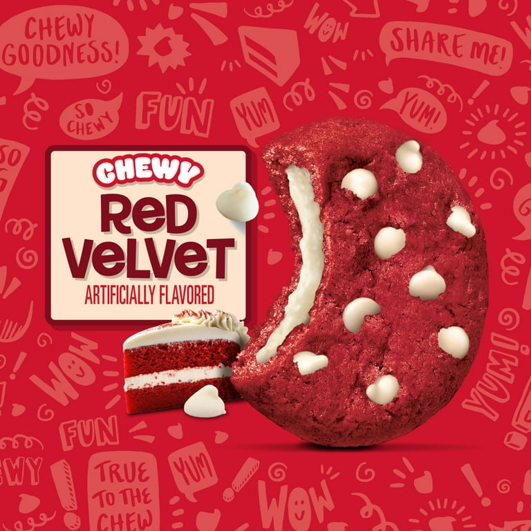 3 pack) CHIPS AHOY! Chewy Red Velvet Cookies, 9.6 oz - Walmart.com