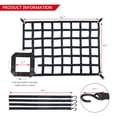 thumbnail image 4 of Red de carga resistente Surmountway, 66 x 50 pulgadas, capacidad de 1100 libras, hebillas de leva ajustables y ganchos en S, se adapta a camionetas y remolques, 4 of 9