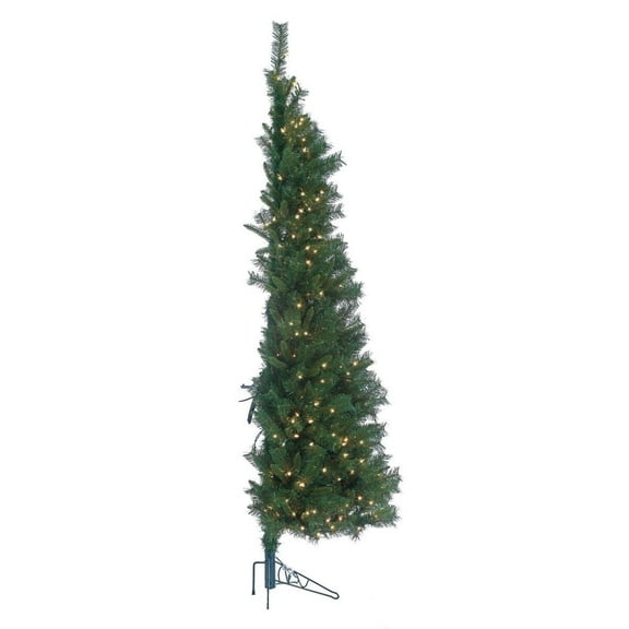 Sterling Clear Prelit Incandescent Green Pine Christmas Trees, 7'