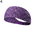 thumbnail image 3 of PULLIMORE Women & Men Sport Headbands Non Slip Moisture Wicking Elasitic Hairband For Cycling Yoga Gym Running Workout (Purple), 3 of 9