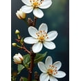 thumbnail image 4 of Beautiful White Flower Themed Backdrop Banner Party Decorations Background Photo Props for Garden Parties Spring Celebrations Weddings and Indoor Decor, 4 of 4