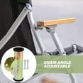 thumbnail image 3 of unbranded 1Par Bisagra Con Pestillo Para Lounge Ajustable En Ángulo Color Plata, 3 of 8