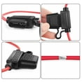 thumbnail image 2 of 5 Set Inline Standard Blade Fuse Holder Splash Proof DC 12V 30A 14AWG Fuses, 2 of 10