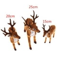 thumbnail image 5 of 1PC Christmas Reindeer Figurine Standing Deer Statue Sculpture Plastic Deer Ornament Miniature Toy Xmas Desktop Table Centerpiece Decorations, 5 of 8