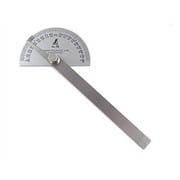 Shinwa Japanese #19 Stainless Steel Protractor 0-180 degrees with Round Head