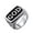Silver, variant on Men Stainless Steel Vintage Letter Alphabet GOD Christian Religious Biker Rings Punk Rock Hip Hop Silver Plated Size 7