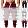 thumbnail image 4 of PNTUTB Men's Cuffed Joggers Elastic Waist Drawstring Trousers Solid Color Loose Casual Comfort Workout Sporty Pants with Pockets, 4 of 7