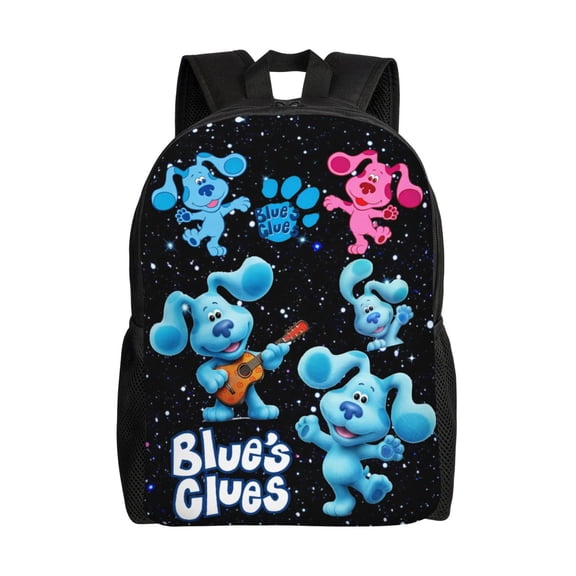 Blues Cartoon Clues Backpack,3d Print Laptop Backpack Lightweight Casual Daypack Bookbag Multi-Function Travel Backpack