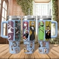 thumbnail image 3 of Nightmare Before Christmas Tumbler, Halloween Trick Or Treat Tumbler, Disney Jack Skellington Sally Tumbler, Drinkware Tumbler 40oz, 3 of 3