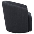 thumbnail image 2 of Coaster Mossbrook Fabric Upholstered Swivel Accent Chair, Anthracite, 2 of 11