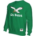 thumbnail image 2 of Men's Mitchell & Ness Kelly Green Philadelphia Eagles Go Birds Pullover Sweatshirt, 2 of 3