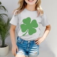 thumbnail image 2 of Godom Girls Shirts Short Sleeve Cotton Tees Summer T Shirt, 2 of 5
