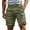 hwj# Light Green288, variant on Men's Casual Cargo Shorts Multi-Pocket Relaxed Fit Mid Waist Solid Colro Wide Leg Outdoor Work Hiking Shorts Breathable Comfortable Summer Wear For Daily Activities,L