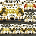 thumbnail image 2 of YWIYIUD 1Set NewYears Party Supplies 2026 Happy NewYears Decorations-Party Decoration, Paper Banner Flag Bunting Streamers & Balloons for NewYear Party Decoration, 2 of 9