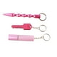 thumbnail image 3 of 8 piezas Juego de llaveros protectores Juego de llaveros de seguridad portátiles y de moda para mujeres y adolescentes Rosa, 3 of 10