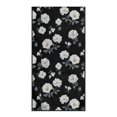 thumbnail image 2 of XYZCANDO Black Floral Lattice Car Seat Cover Protector Sweat-Absorbent for Gym Swimming Workout, Sweatproof Easy to Store Towel Cover Machine Washable, 2 of 10