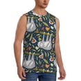 thumbnail image 2 of Uemuo Cute Sloth Pattern Men's Sleeveless T-Shirt,Muscle Athletic Tank Top, Moisture-wicking Quick-dry Breathable Classic Tee Top for Gym Run Outdoor Sports-X-Large, 2 of 8
