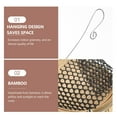 thumbnail image 3 of WHAMVOX 2Pcs Wall Planter Bamboo Woven Orchid Baskets Natural Color Outdoor Plants, 3 of 8