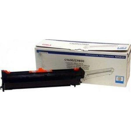 Genuine Okidata Cyan Drum - Okidata Image Drum - Cyan - 42000 Pages - For C9600/9600hdn/9800n/9800hdn/9650n, Min. &