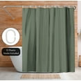 thumbnail image 2 of Americanflat 71x74 Solid Green Shower Curtain - Water Resistant - Polyester Fabric, 2 of 7