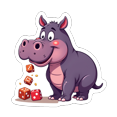 thumbnail image 4 of Cartoon Hippo Theme Stickers, Waterproof Hippo Theme Sticker for Water Bottle Laptop Phone Cases Planner Skateboard Luggage Helmet Party Favor Decor, Ideal for Adults Teens Teacher Rewards, 4 of 9