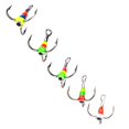 thumbnail image 3 of Naiovety 5 uds 8 # anzuelo de pesca de acero de alto carbono gancho de tres mordazas buena mano de obra aparejos de pesca portátiles para accesorios de Pescar No.1 Naiovety OD010442-01, 3 of 6