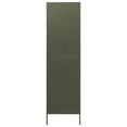 thumbnail image 2 of vidaXL Garde-Robe Olive Vert 90x50x180 cm Acier, 2 of 5