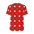 thumbnail image 2 of Daiia White and Green Polka Dot Mens Baseball Jersey Button Down Shirts Short Sleeve Sports Uniforms-XX-Large, 2 of 9
