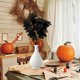 thumbnail image 1 of Thanksgiving Maple Plant Home Pumpkin Decoration Halloween Flower Arrangement Simulation Maple Leaf, 1 of 6
