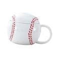 thumbnail image 4 of Taza de café de cerámica, taza de fútbol, ​​taza de té, regalos para entrenadores, fanáticos, jugadores, divertidos y populares. Béisbol, 4 of 9