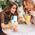 thumbnail image 5 of for Samsung Galaxy A54 5G Case Love Heart Plating Electroplate Luxury Elegant Case Camera Protector Soft TPU Shockproof Protective Corner Back Cover Galaxy A54 5G Case -Blue, 5 of 10
