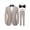 champagne, variant on Men Suit 4pcs Tuxedo Blazer Vest Pants Bow Tie Lapel Collar Two Button Flap Pocket for Party Dinner Events Cocktail Business Banquet Occasions Classic Elegant Suit Coat for Stylish Men