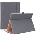 thumbnail image 1 of Funda ProCase para iPad Air 3 de 10,5 pulgadas, piel sintética vintage, color gris, 1 of 8