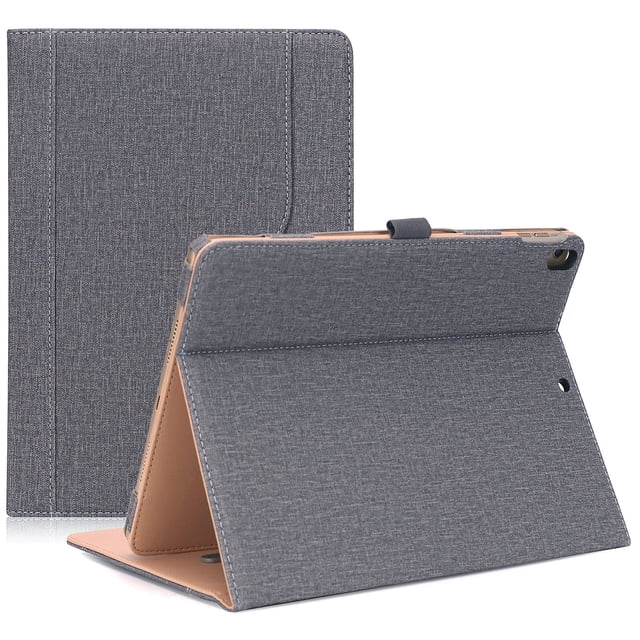 Funda ProCase para iPad Air 3 de 10,5 pulgadas, piel sintética vintage, color gris