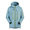 thumbnail image 2 of Mwjwdo Unisex Lightweight Jackets Windbreaker Raincoat Waterproof Coat Long Sleeve Zipper Hoodies Softshell Jackets & Pockets Sky Blue XXXXL, 2 of 3