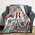 thumbnail image 5 of Custom Christmas Name Blanket for Kids Adults, Personalized Merry Christmas Elk Christmas Tree Fleece Throw Blankets, Christmas Customized Gifts for Family Friends Mom Dad Grandma Grandpa, 5 of 6