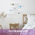 Gymnture Board Felt Wall Strips Adhesive Bulletin Pin Tiles Memo Bar