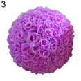 thumbnail image 6 of Cheers.US 8 Inch Hanging Decorative Flower Ball Centerpieces Silk Rose Wedding Kissing Balls Pomanders Wedding Decoration Ball, 6 of 7