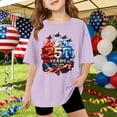 thumbnail image 2 of Byoo Oversized Tee Shirt for Big Girl America's 250th Anniversary Airplane Printed Tshirt Pullover Top, 2 of 4