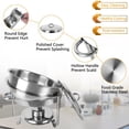 thumbnail image 2 of ROVSUN 5 Qt 4 Pack Round Stainless Steel Chafing Dish Buffet Set, 2 of 5