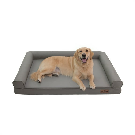 BingoPaw Dog Sofa Bed with Microfiber Leather Cover Couch Bed for Small Medium Large Dogs