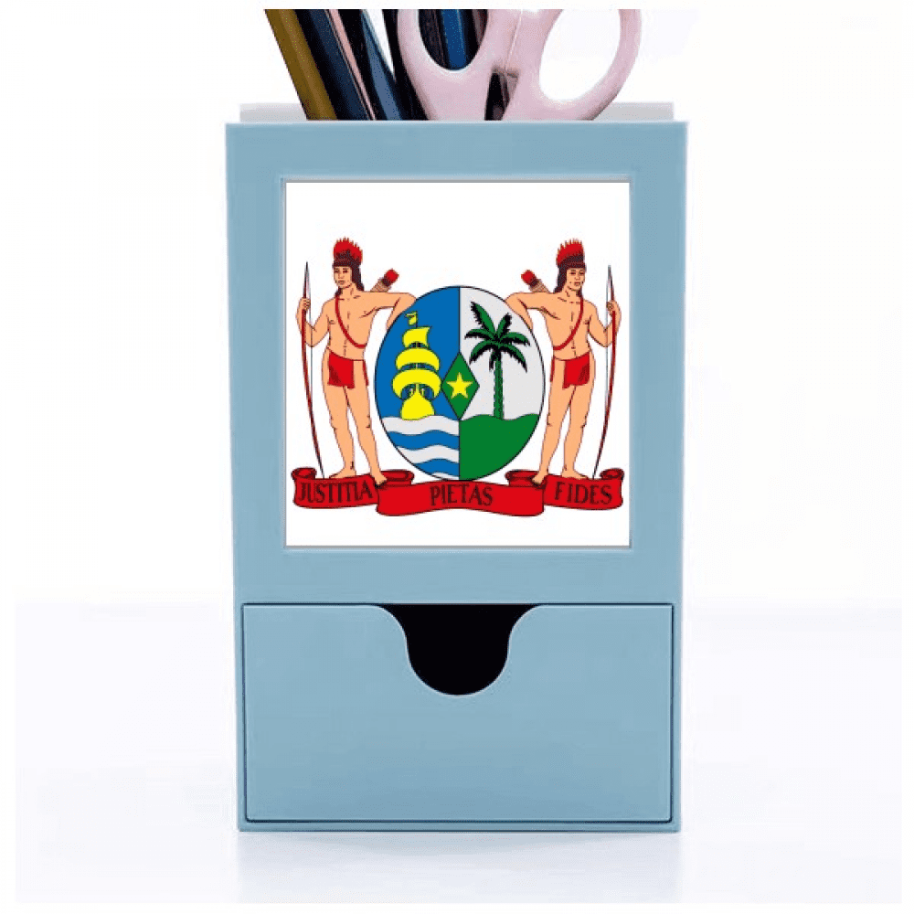 Suriname South Ameica National Emblem Desk Supplies Organizer Pen