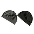 thumbnail image 4 of 2 piezas de gorro para dormir, cálido y forro para casco, ideal para viajes, personas mayores, dormir y hacer ejercicio. negro y gris, 4 of 10
