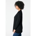 thumbnail image 2 of Roaman's Women's Plus Size Drop Needle Cardigan Lightweight Sweater Knit, 2 of 4