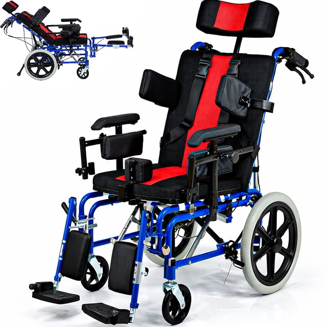 Silla De Ruedas Pci Paralisis Cerebral Infantil Aceror Resistente Eleva Piernas Soporta 150 kg Nanofort Adulto Infantil