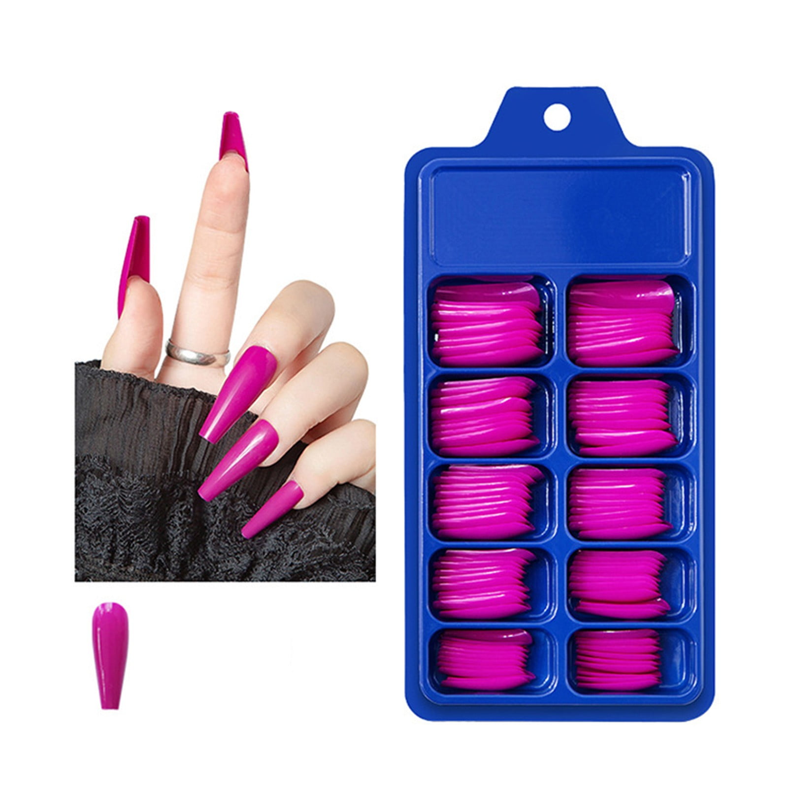 Extra Long Nails Tips Full Tip Nails Coffin Short Nails Short Long on Nails Coffin Cute Half False Nail Tips Coffin Shaped Nail Tips Medium Half Cover Acrylic Nails Tips Clear Coffin Coffin