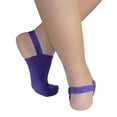 thumbnail image 3 of Halfsox-Women’s Casual No Show Half Socks for Sling-back shoes Small/Medium Purple 1 Pair, 3 of 3