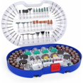 thumbnail image 1 of Rotary Tool Essentials, Universal Fitment Cutting Grinding Sanding Kit, Complete Diy Application For Wood Glass Metal And More, Reusable Storage Case Included, 276 Pieces, 1 of 5
