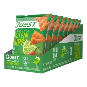 Quest Nutrition Tortilla Style Protein Chips - Chili Lime(Packaging May Vary)